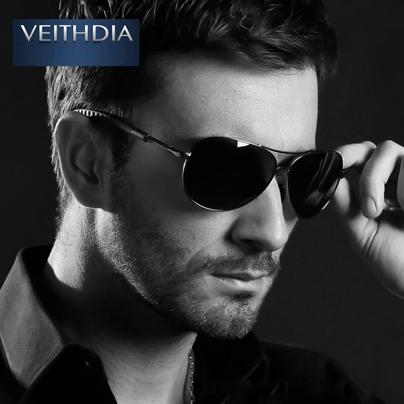 Veithdia New Polarized Mens Sunglasses Brand Designer Sunglass Eyewear