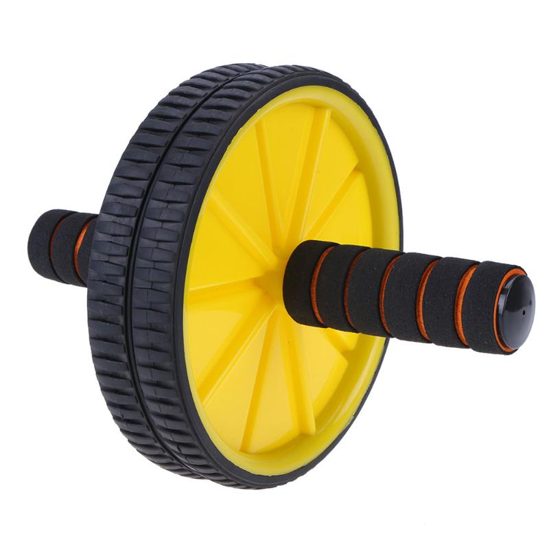 1Pcs Yellow Muscle Double-wheeled Updated Abdominal Wheel ...