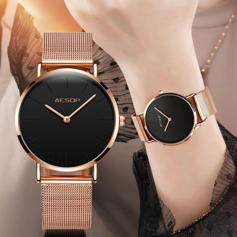Luxury AESOP Fashion Ladies Watch Rose Gold Women Watches Elegant Minimalism Casual Black Female Waterproof Clock 1 768x768 