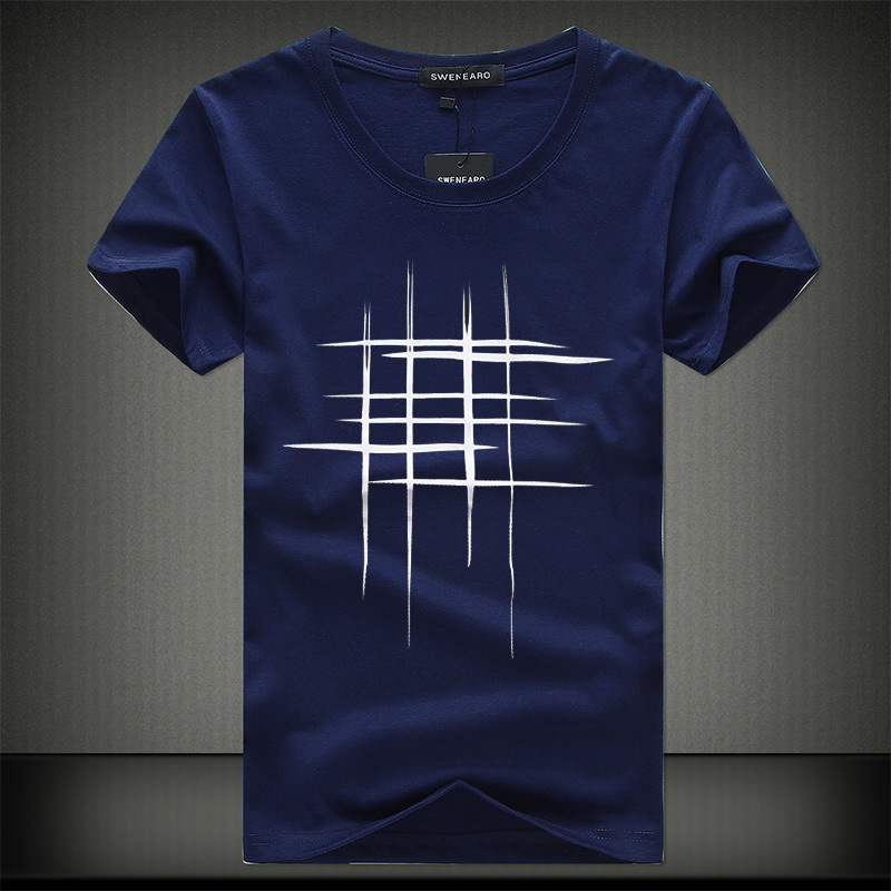SWENEARO 2018 Simple creative design line cross Print cotton T Shirts ...