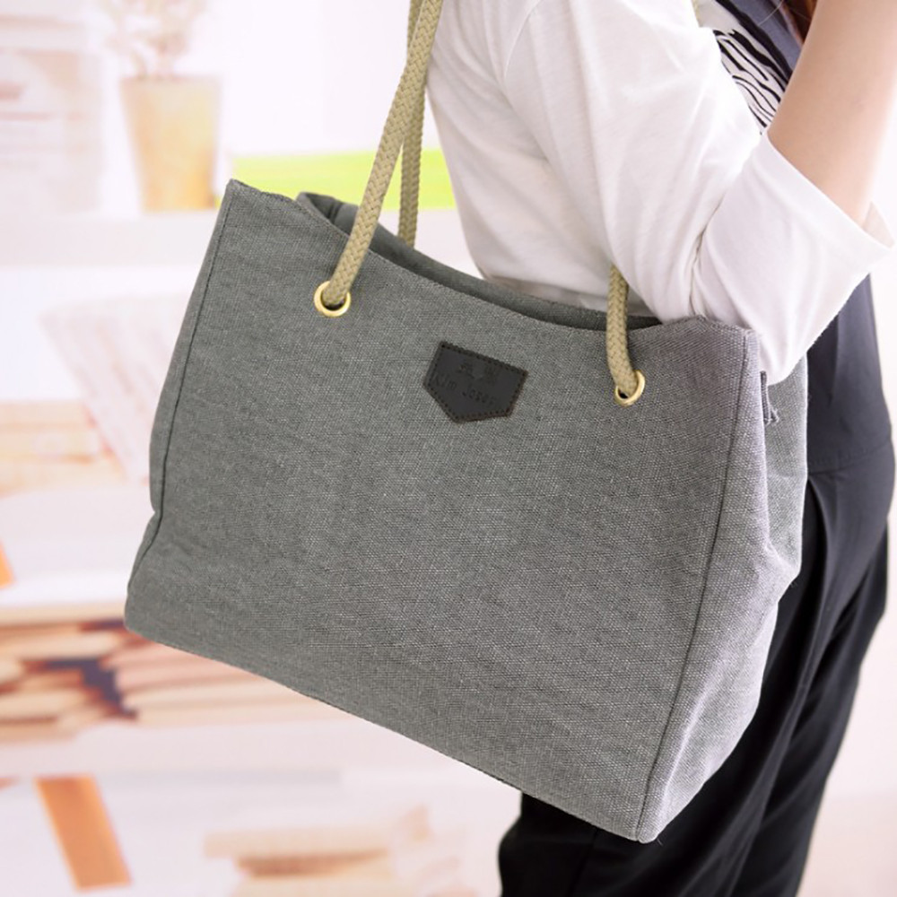 xiniu New Women Hangbags Canvas Big Bag Trend Simple Large Capacity Shopping Bag Shoulder Bags ...