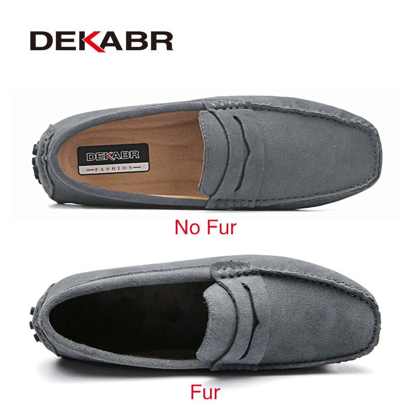 DEKABR Brand Fashion Summer Style Soft Moccasins Men Loafers High