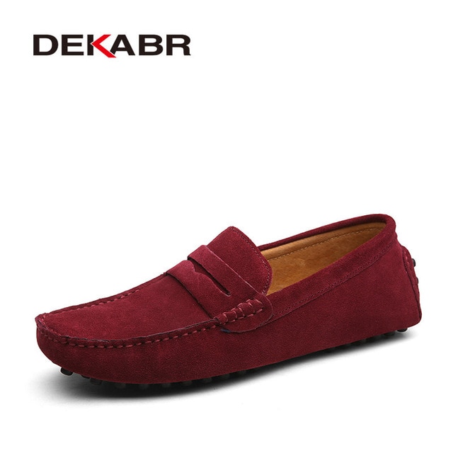 DEKABR Brand Fashion Summer Style Soft Moccasins Men Loafers High