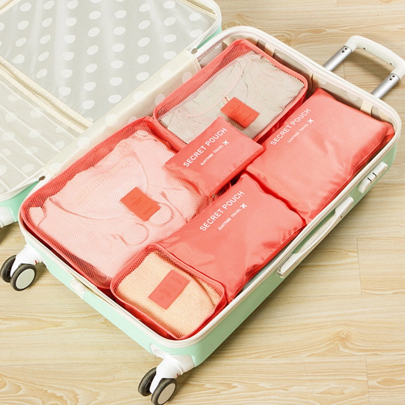 6 pcs travel organizer