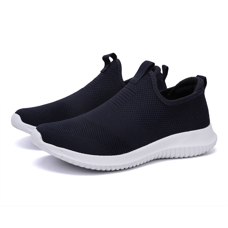 Spring Sneakers Men Casual Shoes Air Mesh Shoes For Men Loafers Black ...